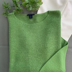 Westbound very pretty green light weight long sleeve sweater.  Size PM.